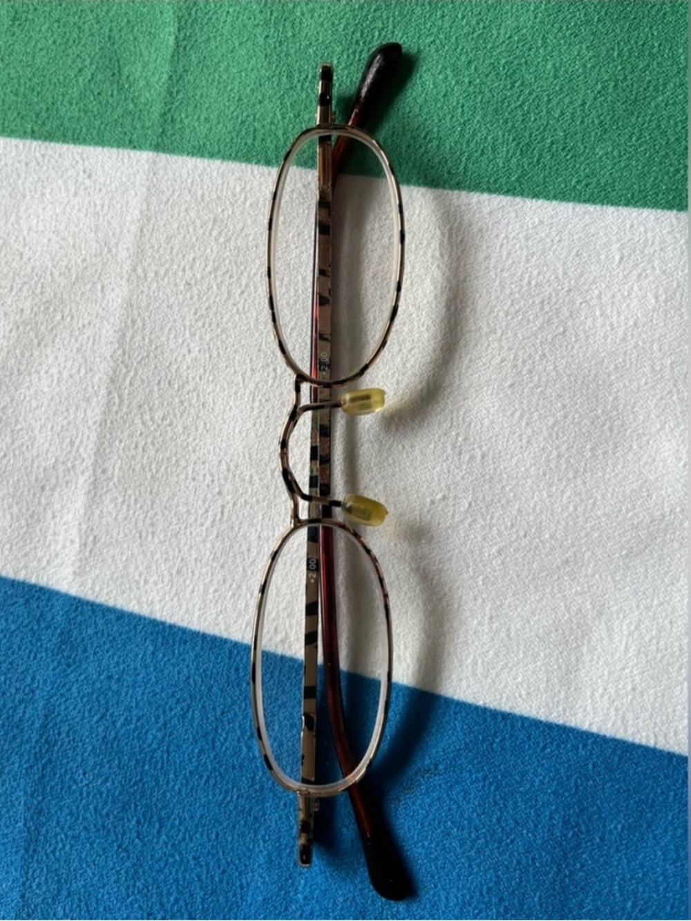 2+ METAL CHEETAH PRINT READER GLASSES